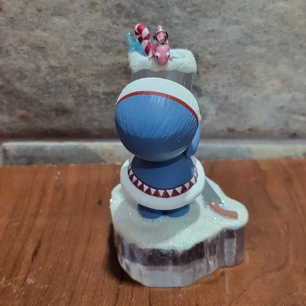 Hallmark Christmas Ornament Frosty Friends 2015 Fish Fishbowl Block of Artic Ice